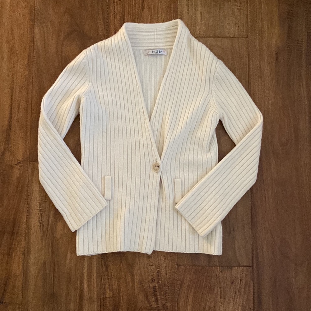 jesiré| petite| white cardigan